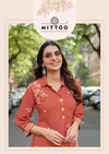Rasika By Mittoo Rayon Handwork Kurti With Bottom Wholesalers In Surat
